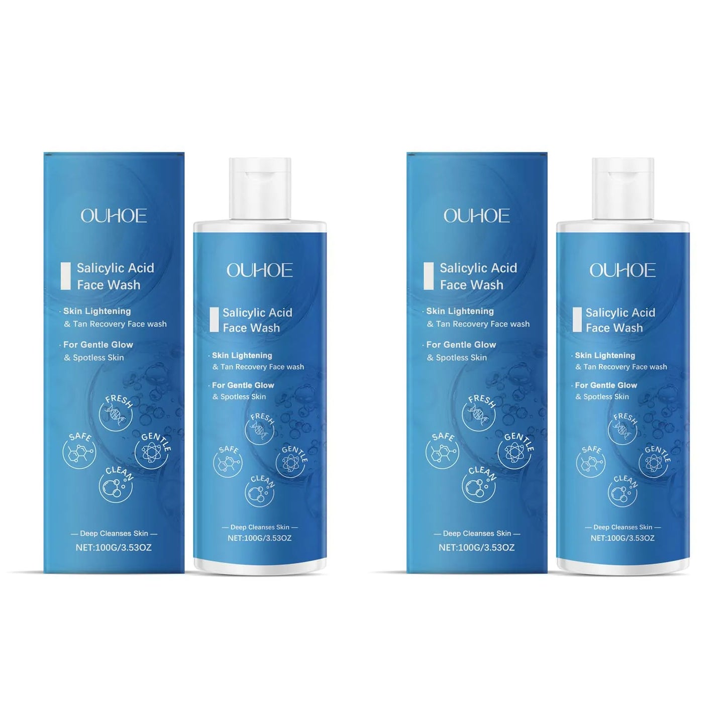 Salicylic Acid Facial Cleanser Acne Treatment Moisturizing Oil Control Skincare Face Wash Cleansing Pore Hydrating Skin Care