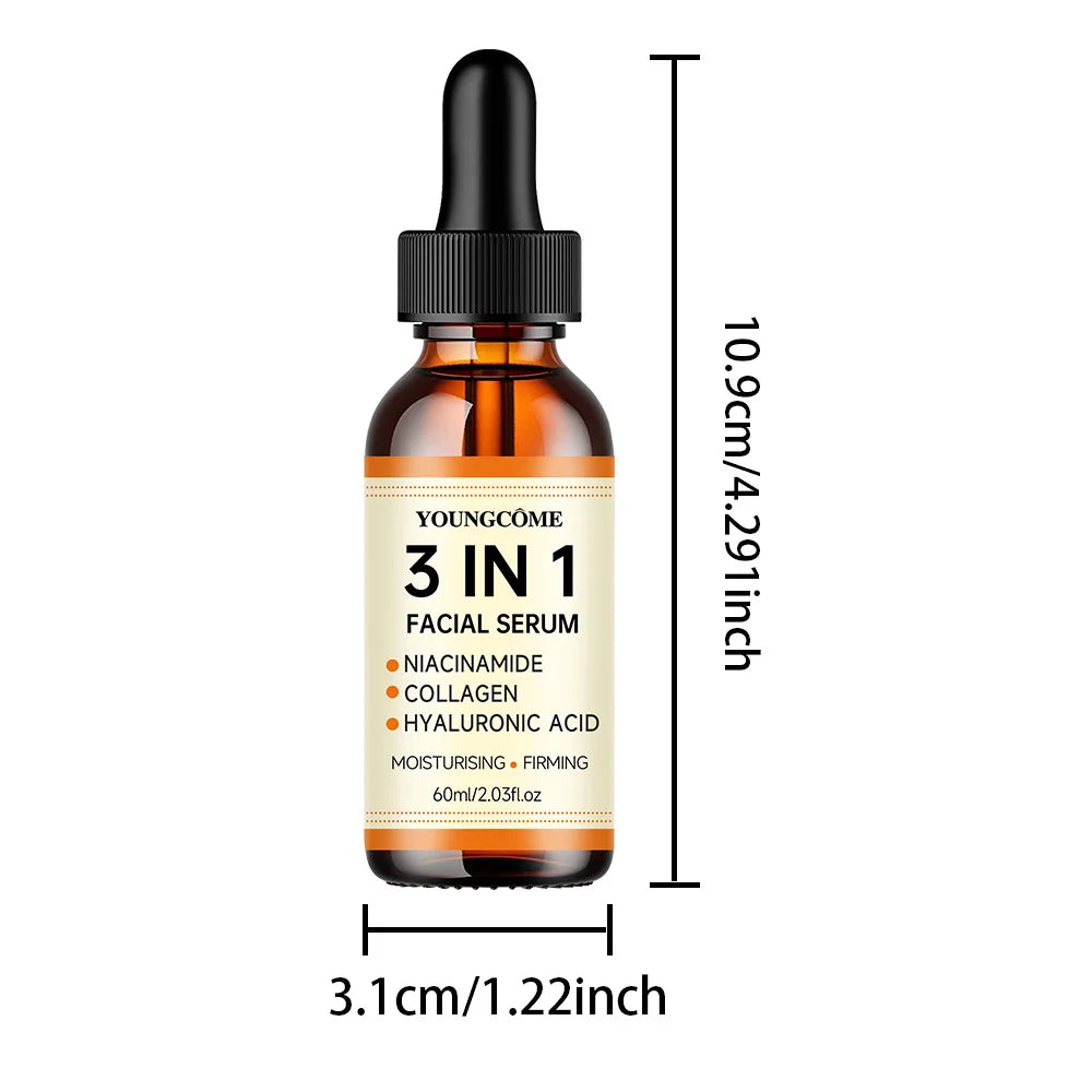 Face Serum 3 in 1 Nicotinamide Anti-Aging Wrinkle Face Serum Facial Moisturizing Brightening Firming Facial Essence Face
