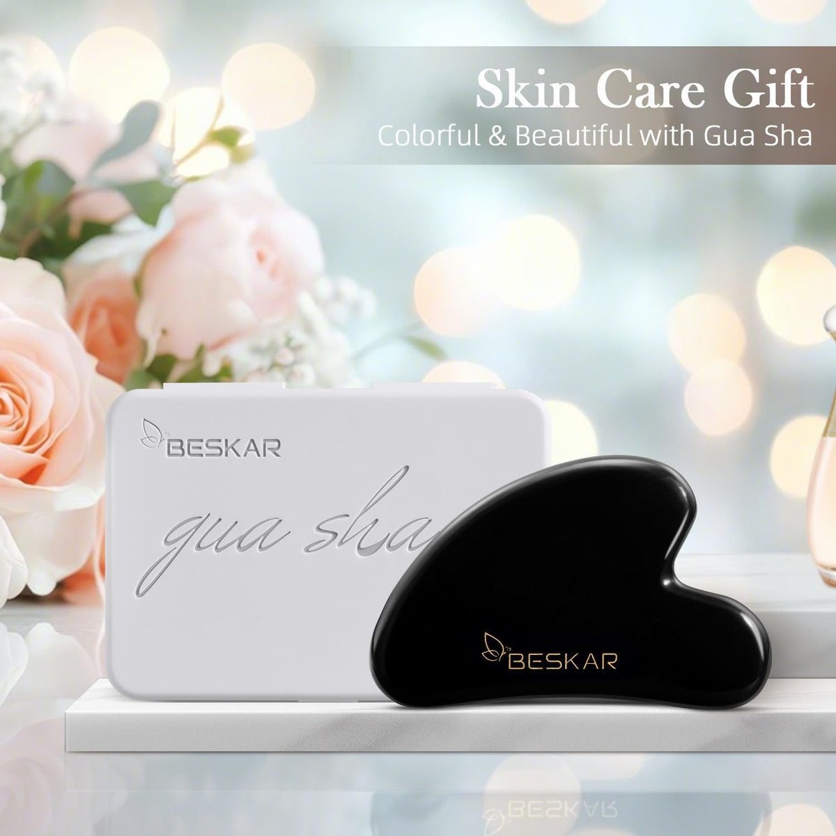 Gua Sha Facial Tools, Natural Jade Stone Guasha Massager