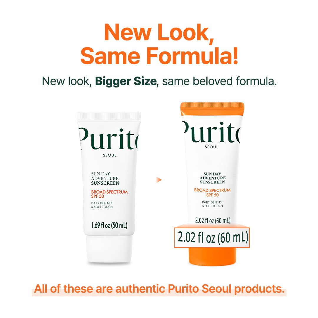 Korean Sunscreen SPF 50 | Lightest Texture, No White Cast, Broad Spectrum UVA/UVB | Oil-Free, Vegan, for All Skin Types | Daily Lightweight Sun Protection, Korean Skincare, 60Ml 2.02 Fl.Oz