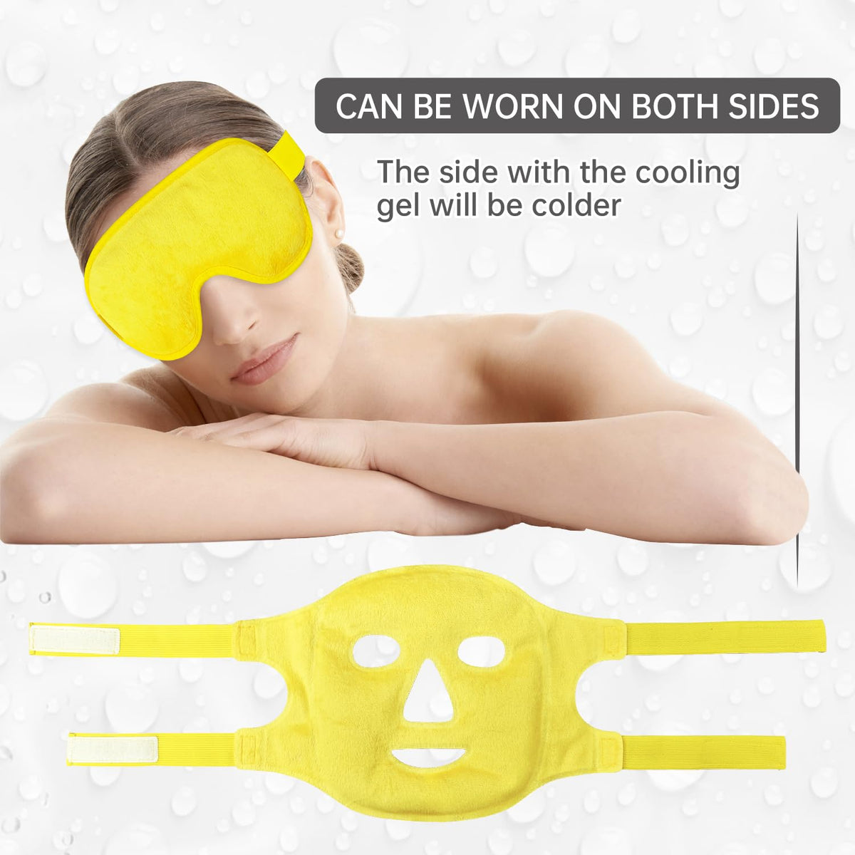 Cooling Mask Ice Pack for Face Eye, Hot Cold Compress for Face