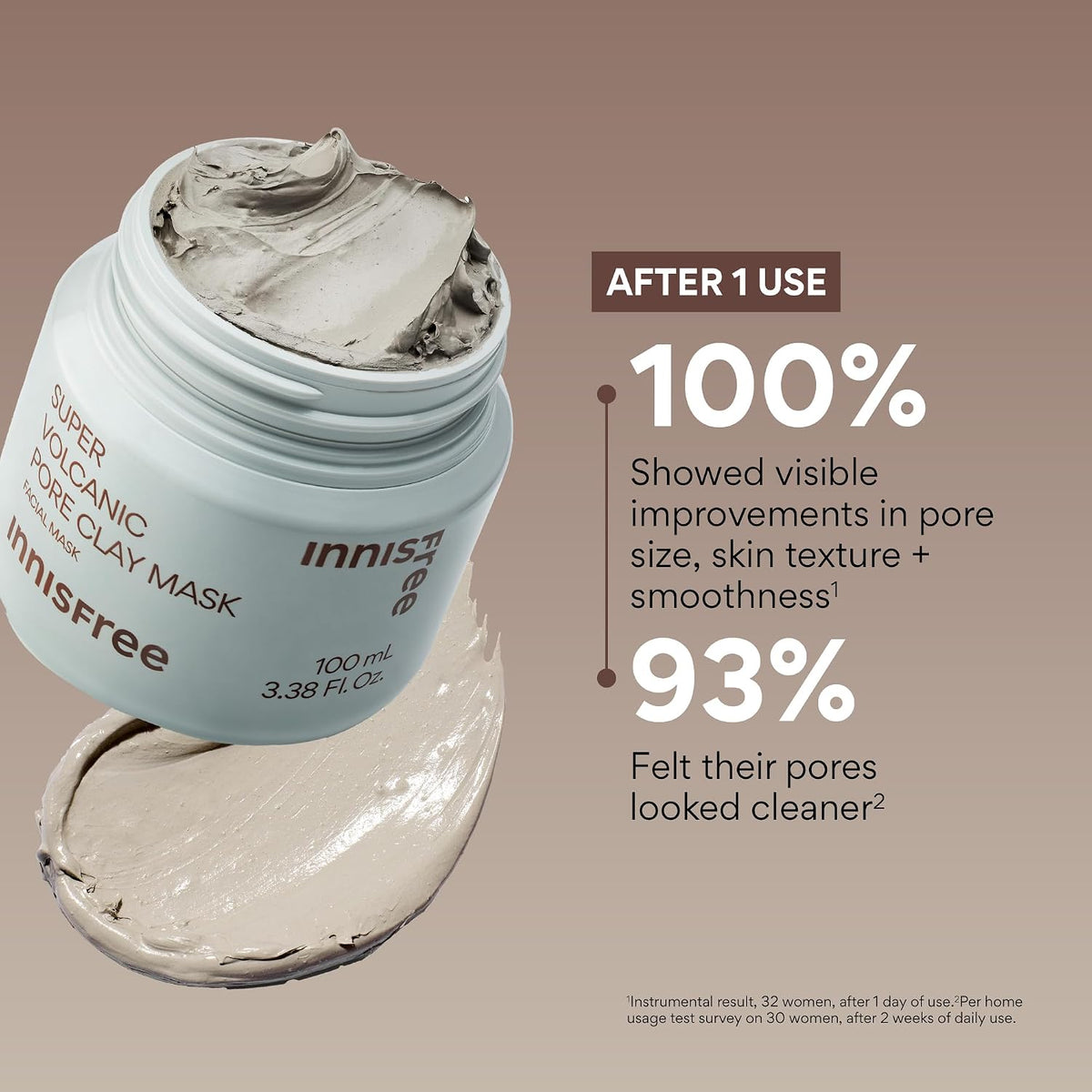 Innisfree Super Volcanic Pore Clay Mask | Exfoliating Korean Clay Mask