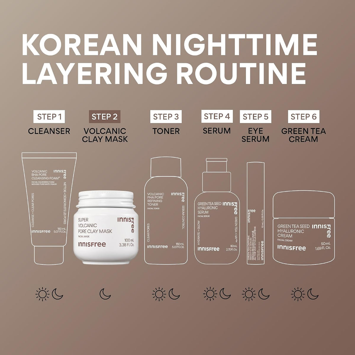 Innisfree Super Volcanic Pore Clay Mask | Exfoliating Korean Clay Mask