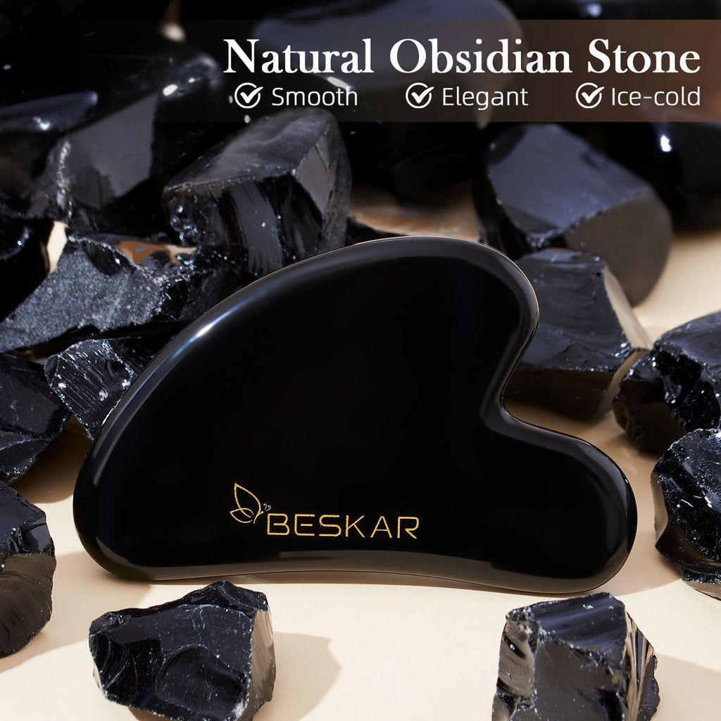 Gua Sha Facial Tools, Natural Jade Stone Guasha Massager