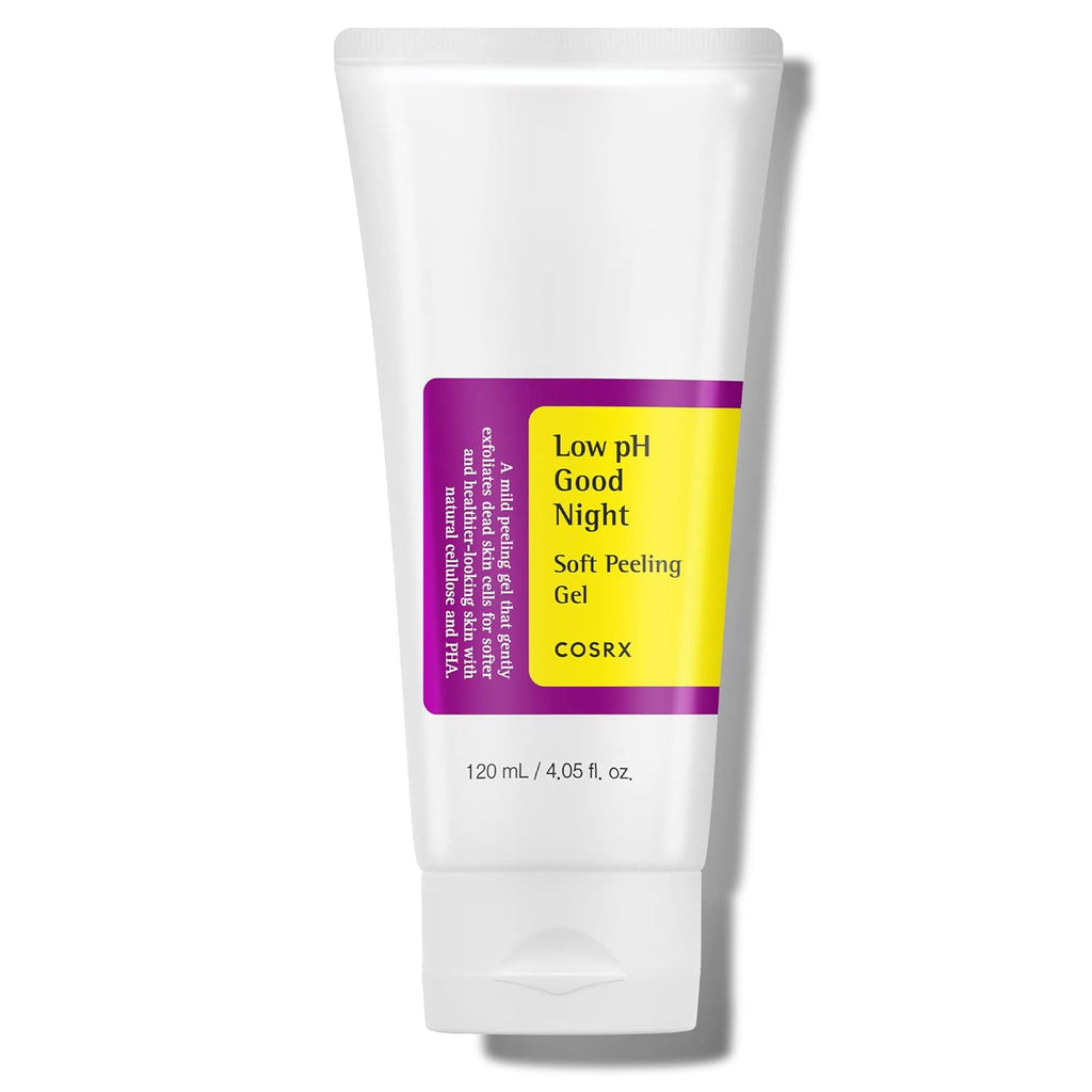 Low Ph Soft Peeling Gel, Korean Gentle Face Scrub, 4.05 Fl Oz | Mildly Exfoliating PHA for Sensitive Skin with Natural Cellulose, Cleansing, Korean Skin Care