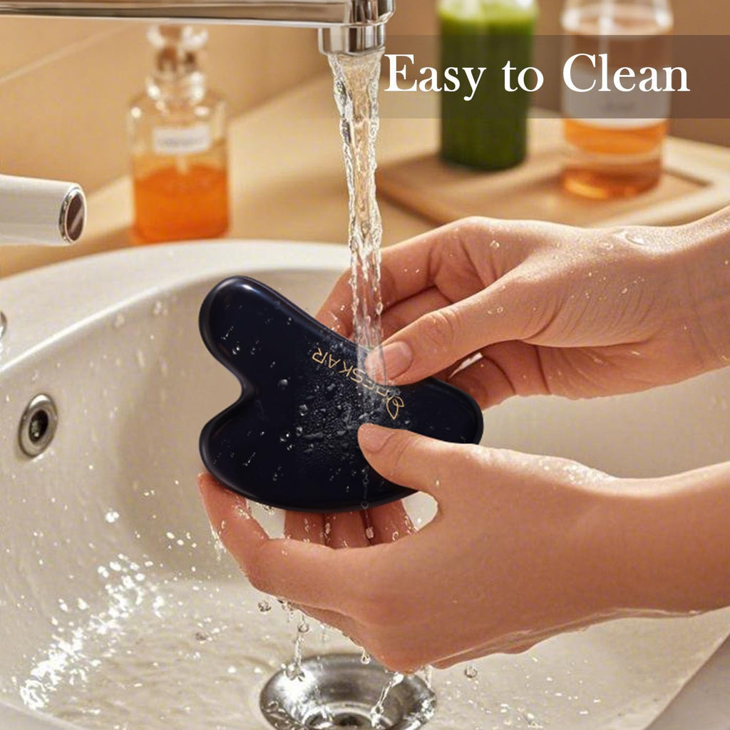 Gua Sha Facial Tools, Natural Jade Stone Guasha Massager