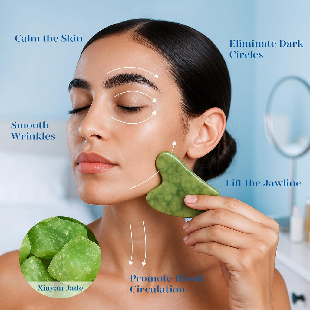 Icyme Stainless Steel Ice Roller for Face & Gua Sha Facial Tools | Soothes Puffiness & Relaxation,Daily Beauty Tools Accessories,Self Care Gifts for Women,Home Spa & Travel Use