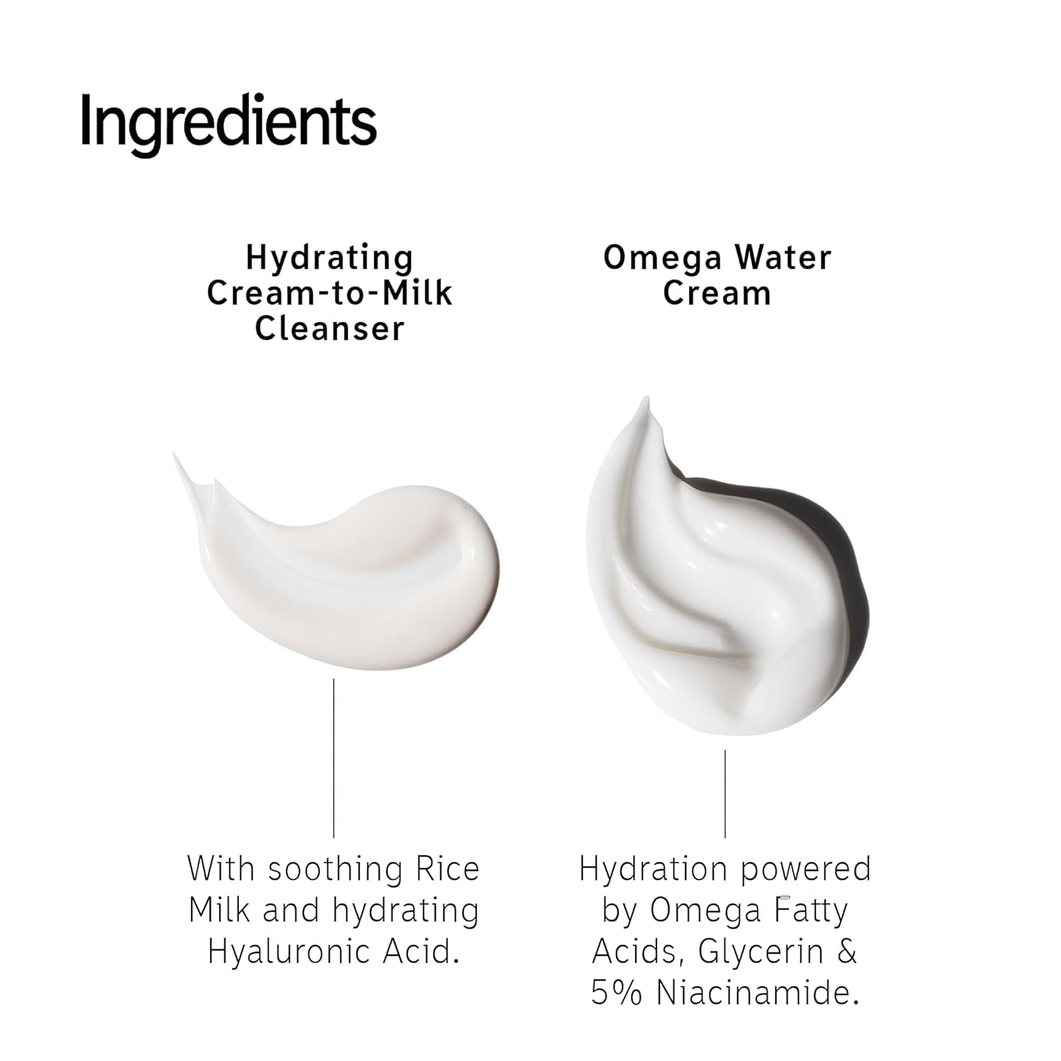 It’S Giving Hydration Gift Set, Hydrating Cream-To-Milk Cleanser + Omega Water Cream Moisturiser, Skincare Duo for Healthy, Glowing Skin, Gift Set for All Skin Types