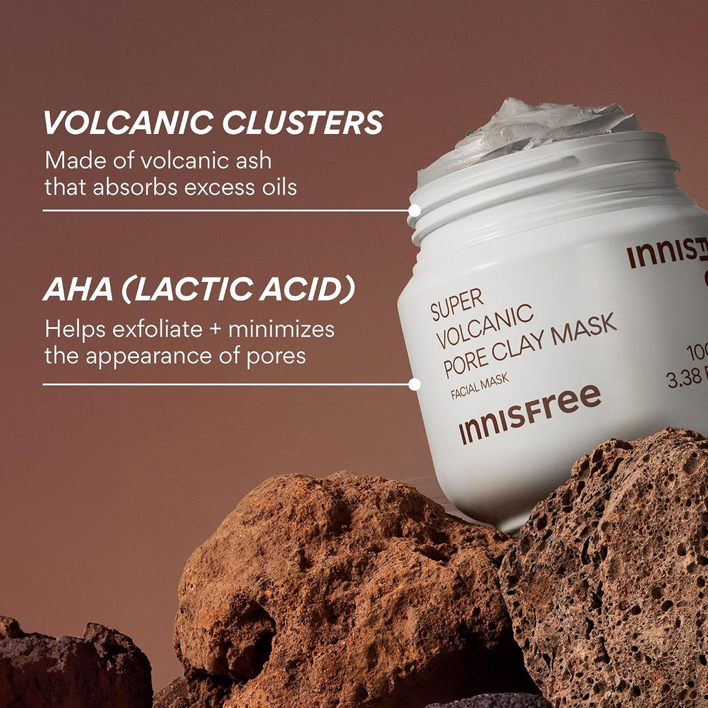 Innisfree Super Volcanic Pore Clay Mask | Exfoliating Korean Clay Mask