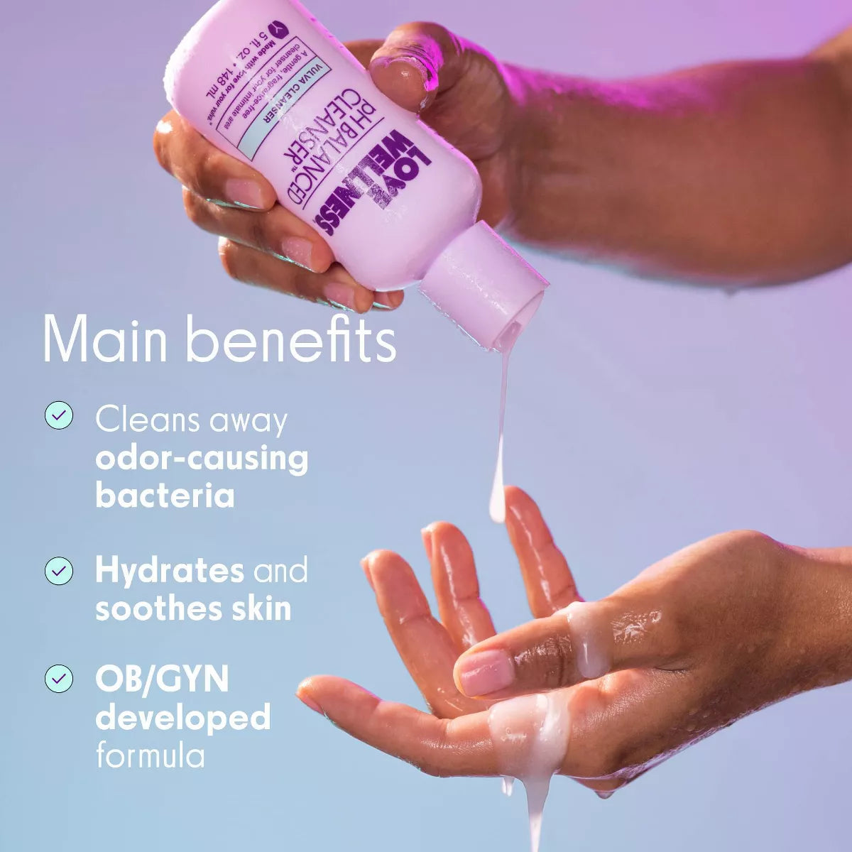 Love Wellness Ph Balanced Cleanser Fragrance Free Cleanser