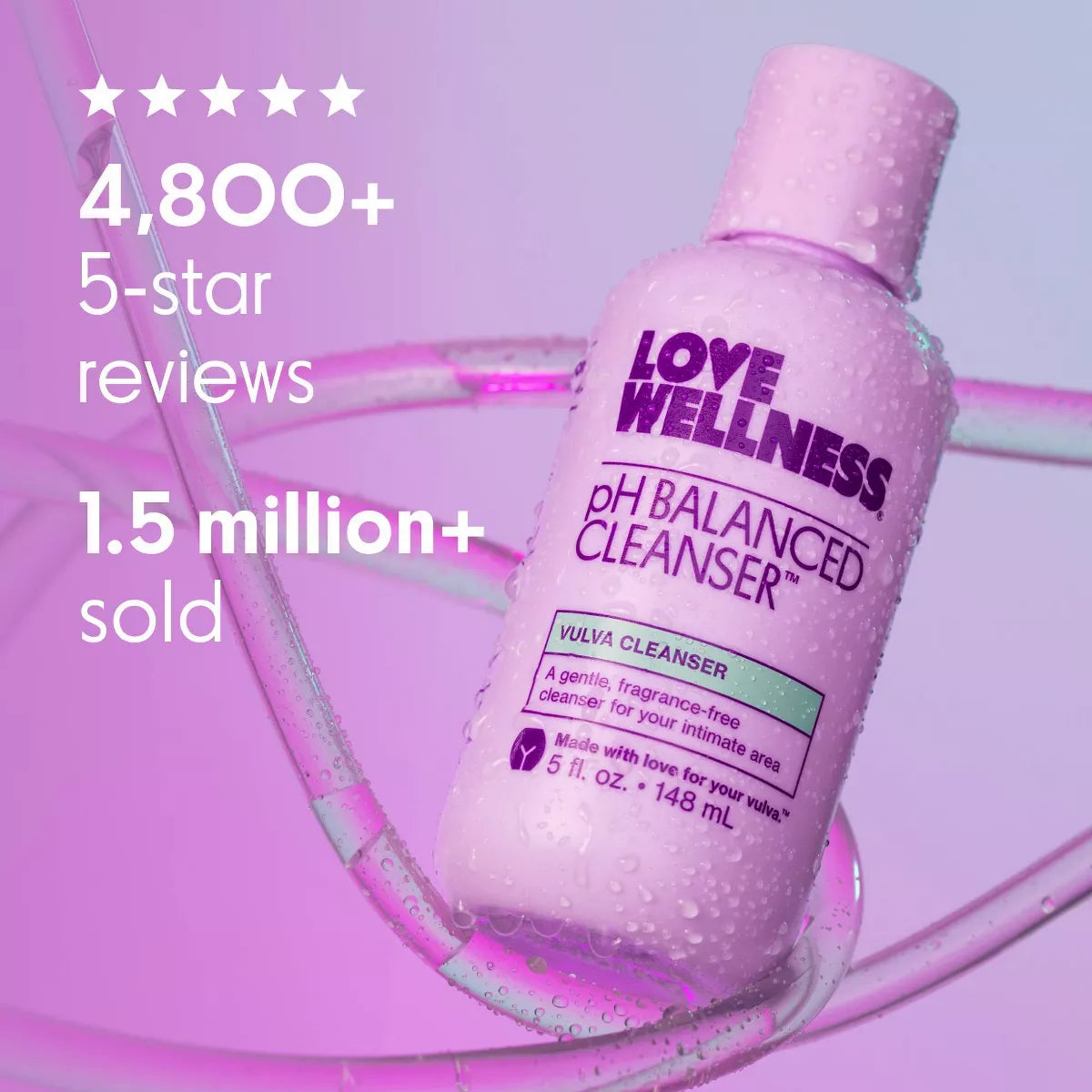 Love Wellness Ph Balanced Cleanser Fragrance Free Cleanser