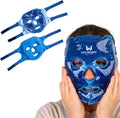 Gel Bead Face Mask, Eye Ice Pack, Cooling, Cold, Puffy, Blue
