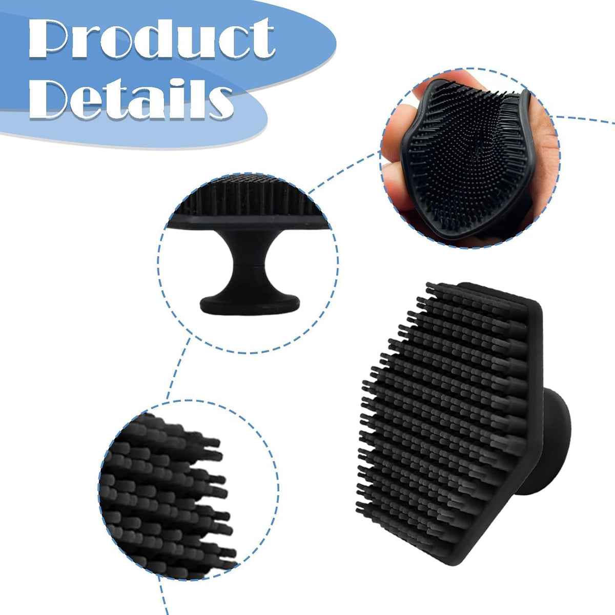 2-Piece Silicone Facial Brush Set for Men and Women