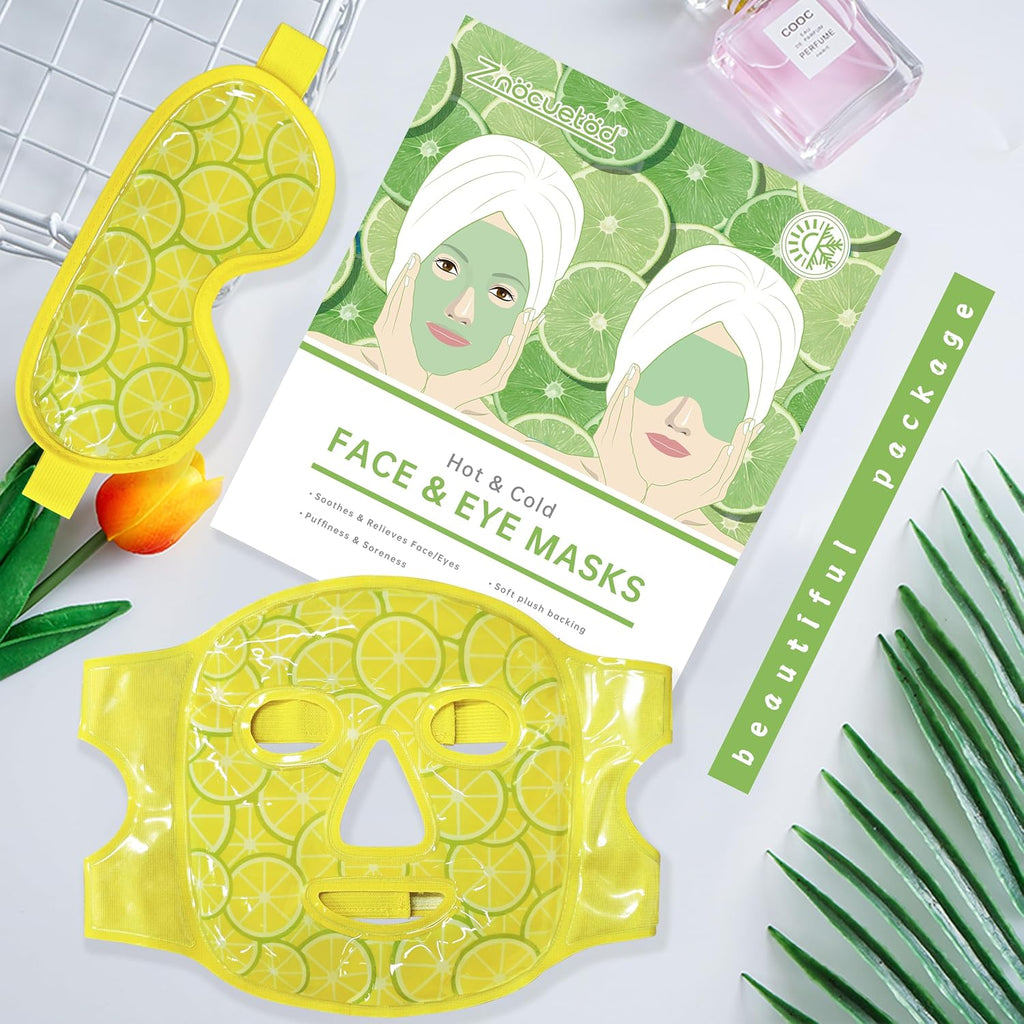 Cooling Mask Ice Pack for Face Eye, Hot Cold Compress for Face