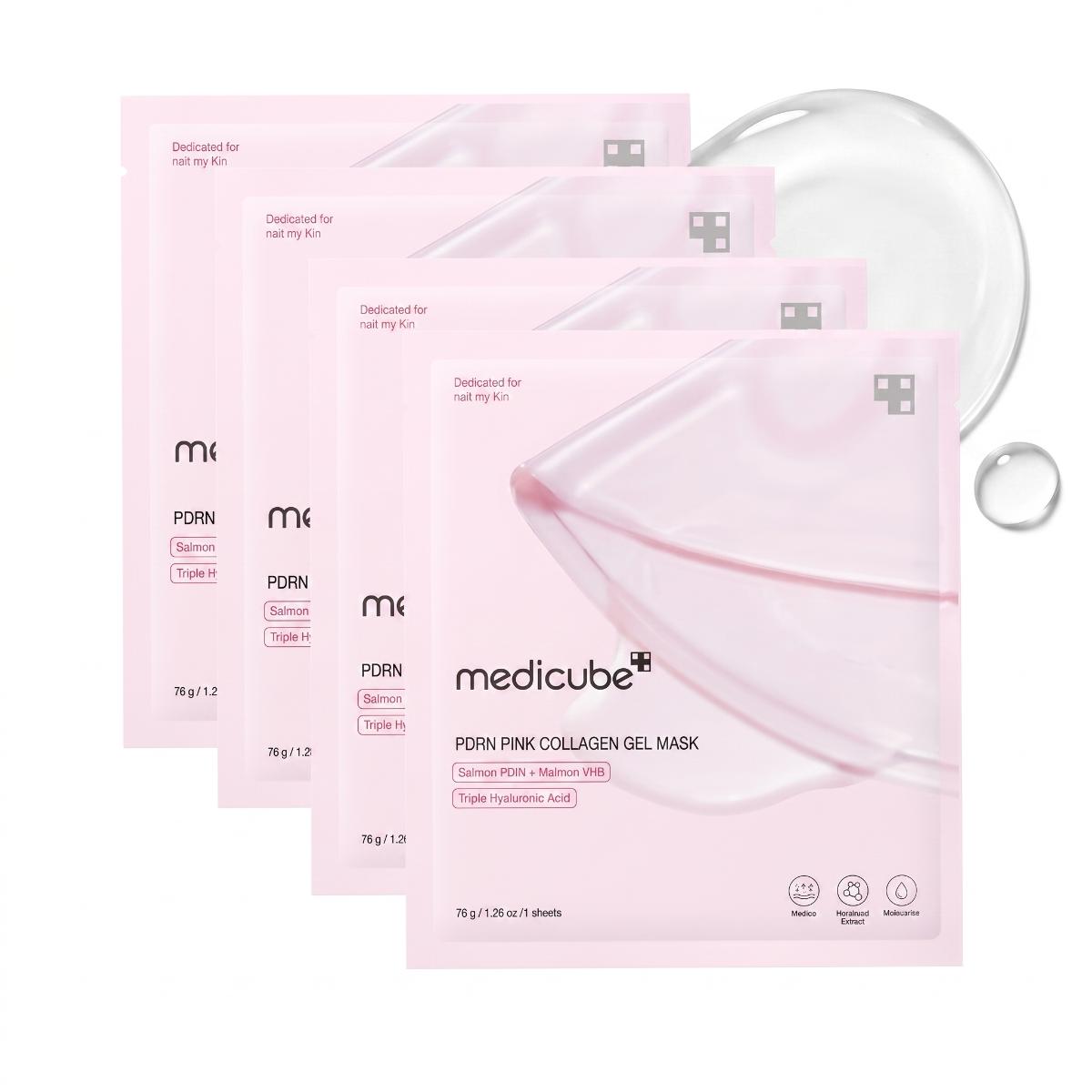 Medicube PDRN Pink Collagen Gel Mask – 4 Sheets