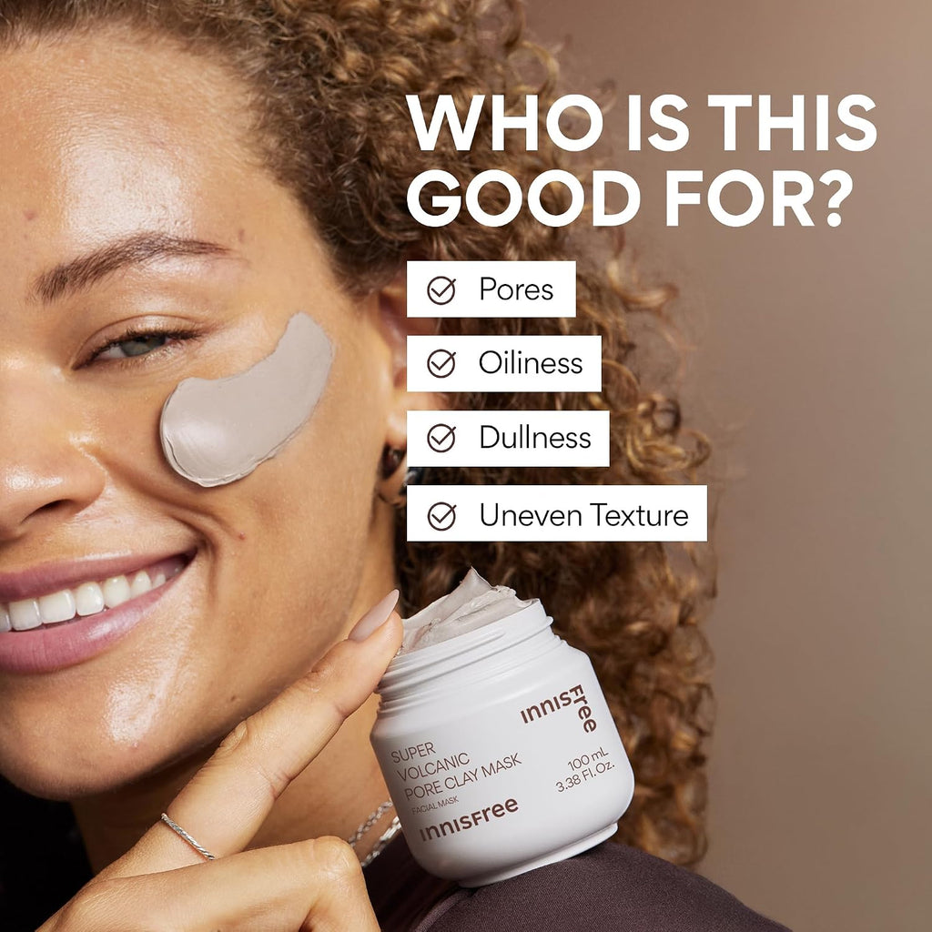Innisfree Super Volcanic Pore Clay Mask | Exfoliating Korean Clay Mask