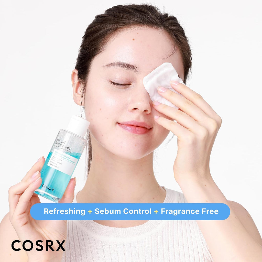 Low Ph Niacinamide Micellar Cleansing Water Daily Mild Facial Cleansing Wash for Sensitive Skin, Sebum Control, Korean Skin Care (3.38Fl.Oz/100Ml)