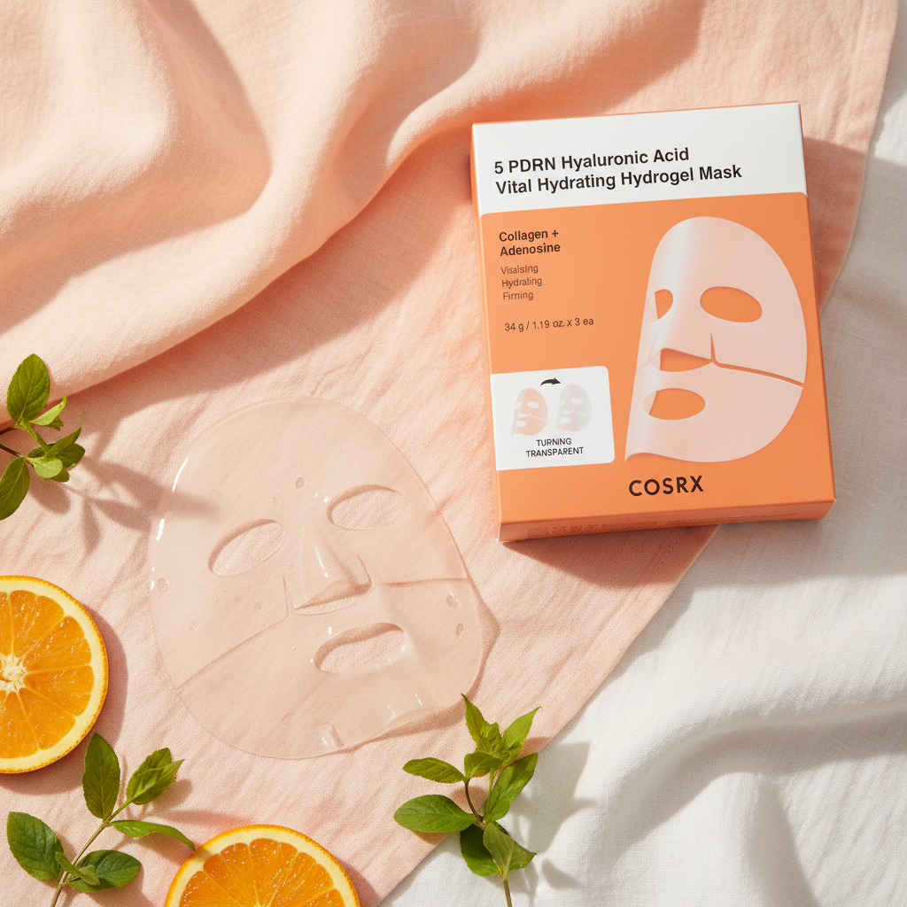 COSRX 5 PDRN Hyaluronic Acid Vital Hydrating Hydrogel Mask 3 Sheets