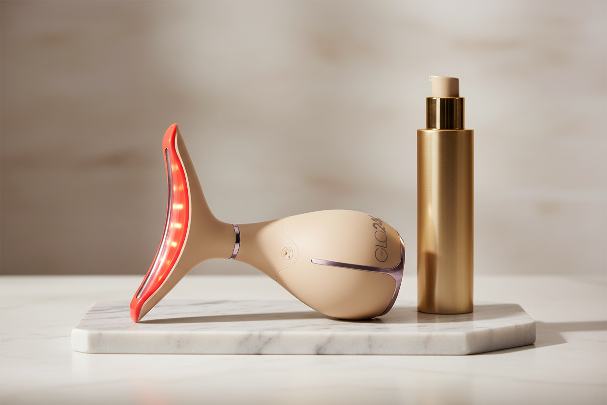 GLO24K 7-Color LED Face & Neck Beauty Device hero shot